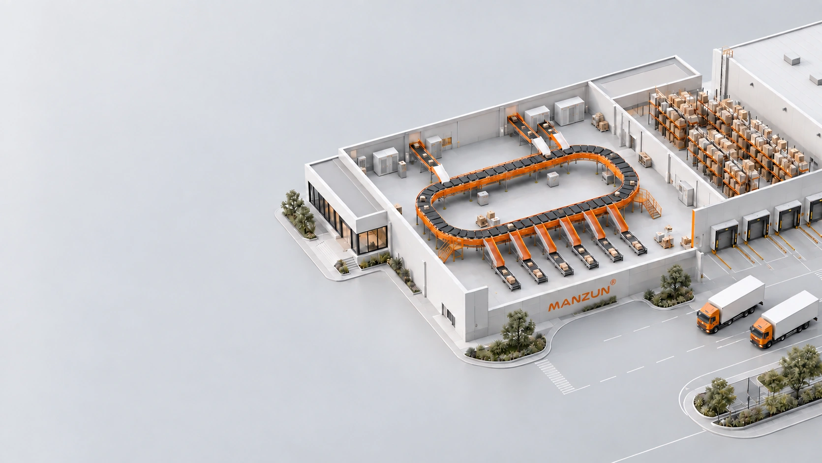 MANZUN automated parcel sorting centre